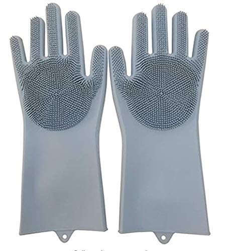 Silicone Scrubbing Hand Gloves Set