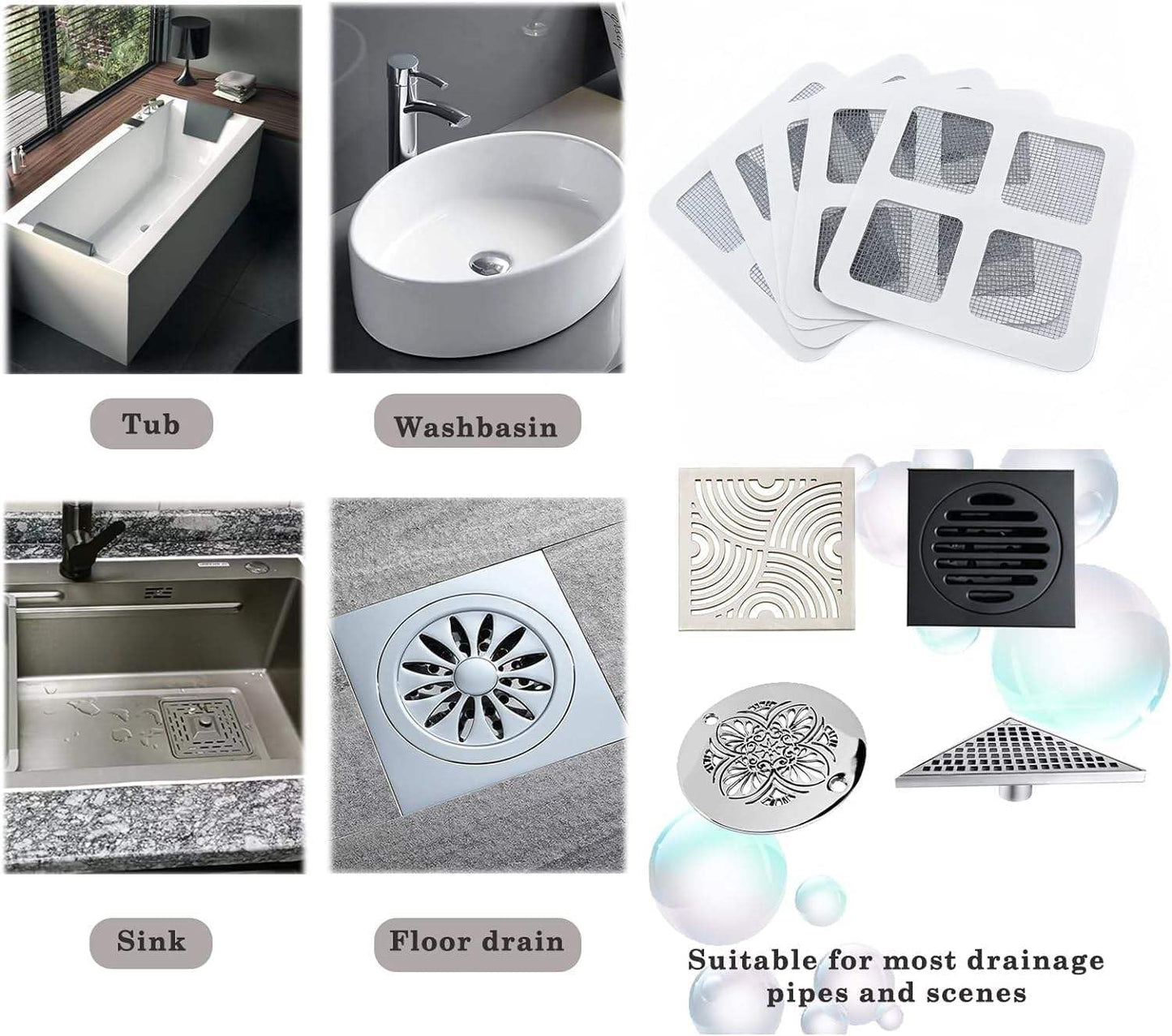 Sink drain filter stickers 20 pcs