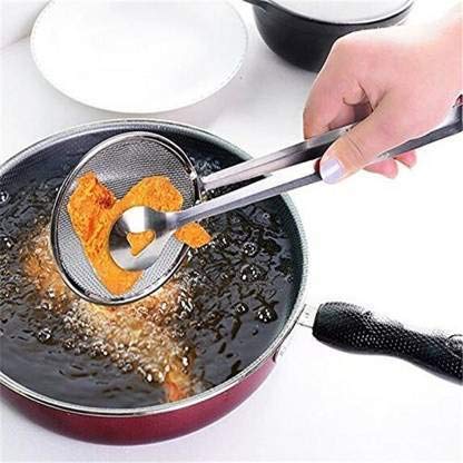 2In1 Stainless Steel Filter Spoon with Clip