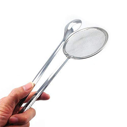 2In1 Stainless Steel Filter Spoon with Clip