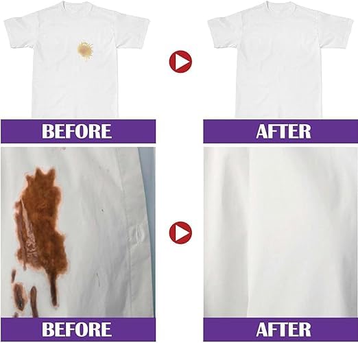 White Cloth Stain Remover Purple Bottle 2 Pcs