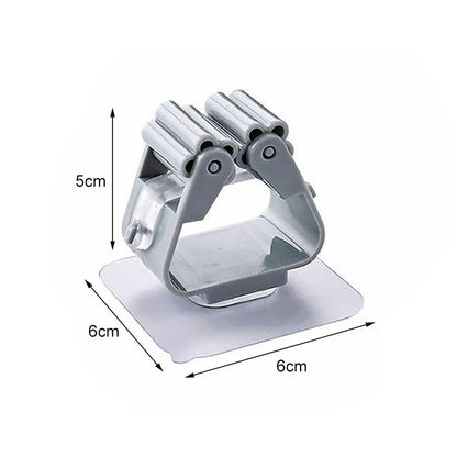 No Drilling Mop Stick Holder 6 pcs
