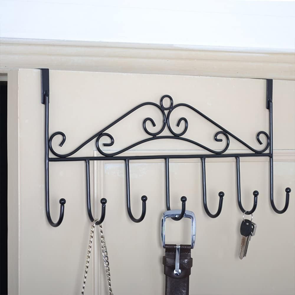 7 hook door rack for clothes