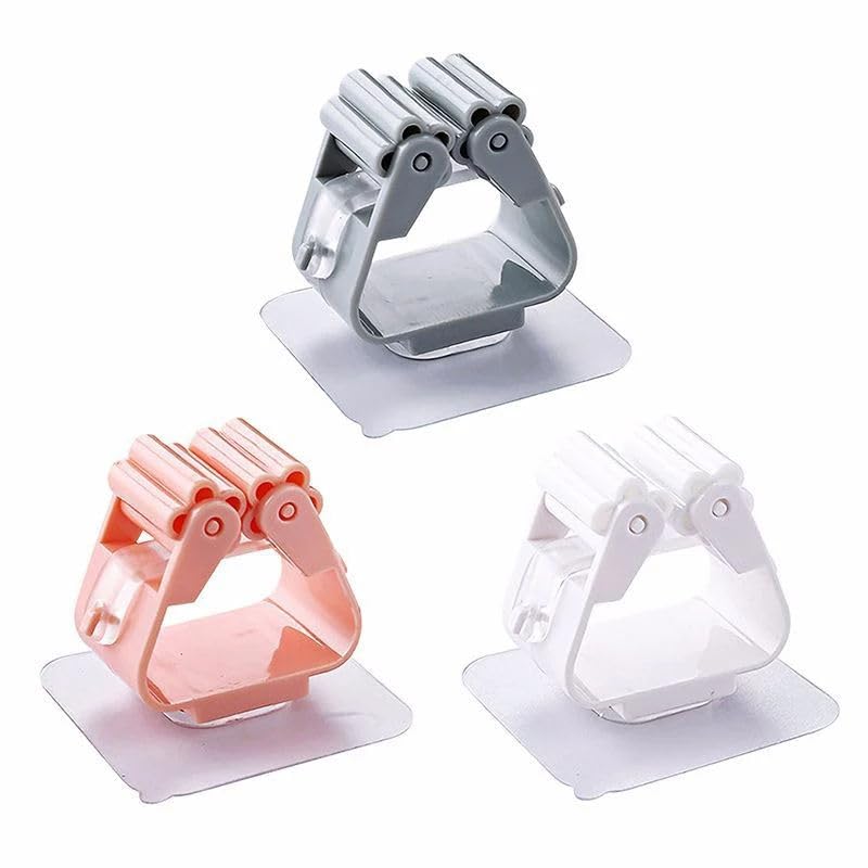 No Drilling Mop Stick Holder 6 pcs
