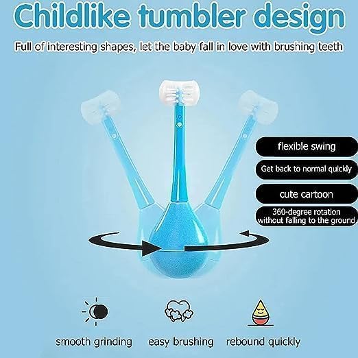 Soft 3-Sided Toothbrush for kids