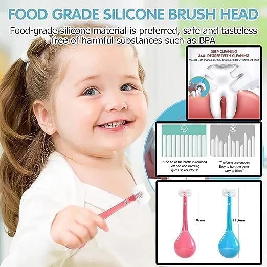 Soft 3-Sided Toothbrush for kids