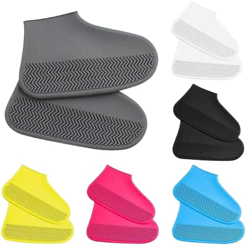 Non-Slip Silicone Reusable Waterproof Rain Shoes Covers (1 Pair) Kids size