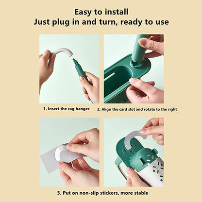 Telescopic Sink Rack Storage Holder