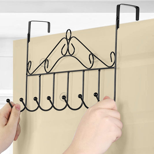 7 hook door rack for clothes