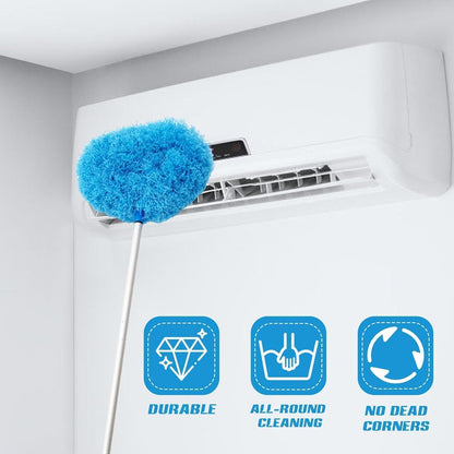 Round microfiber fan duster