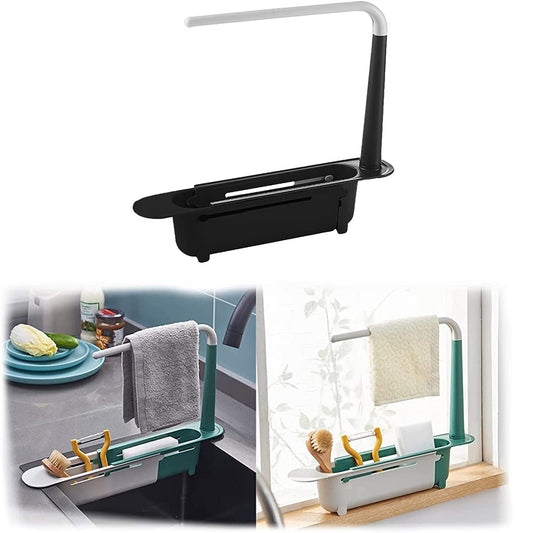 Telescopic Sink Rack Storage Holder