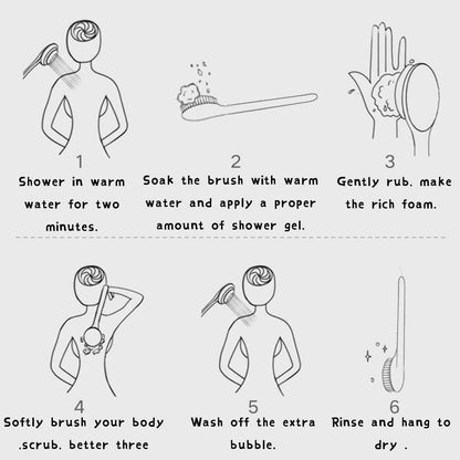 Back body cleaning brush