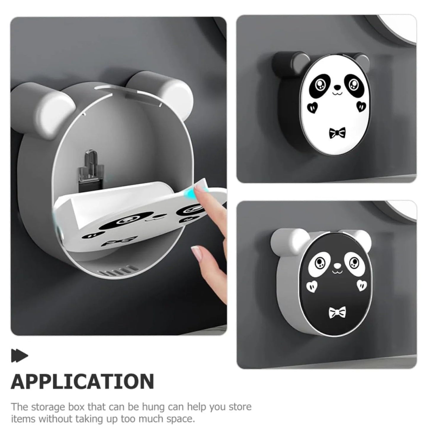 Panda soap stand box 2 pcs