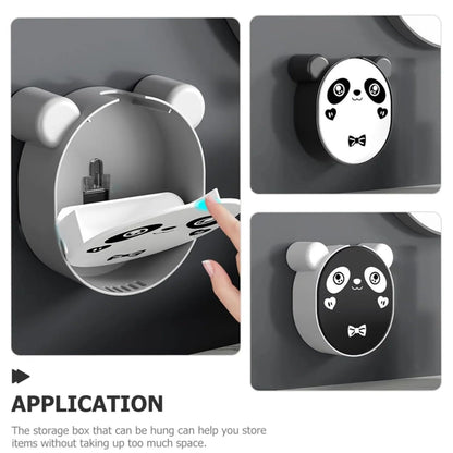 Panda soap stand box 2 pcs