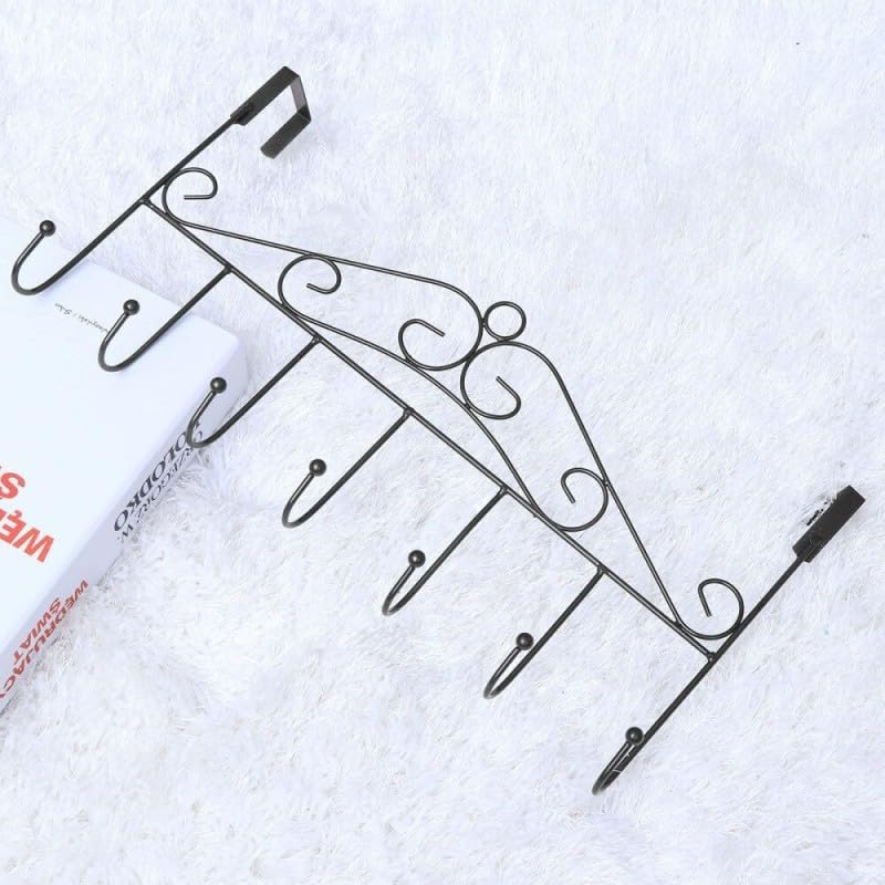 7 hook door rack for clothes