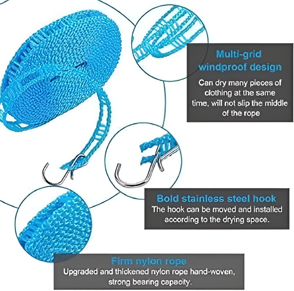 5 meters Cloth line Rope 2 pcs