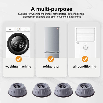 Anti Vibration Pads with Suction Cup Feet (4 Pcs pack)