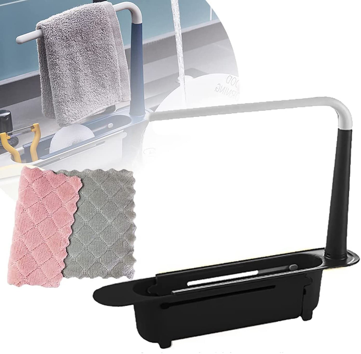 Telescopic Sink Rack Storage Holder