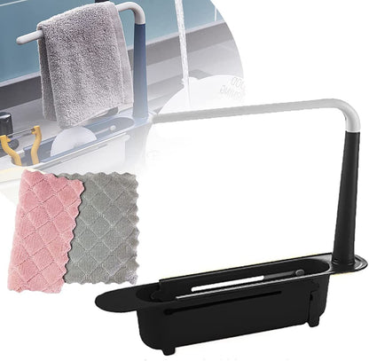 Telescopic Sink Rack Storage Holder