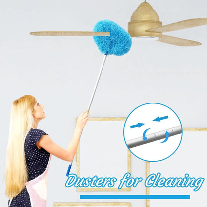 Round microfiber fan duster