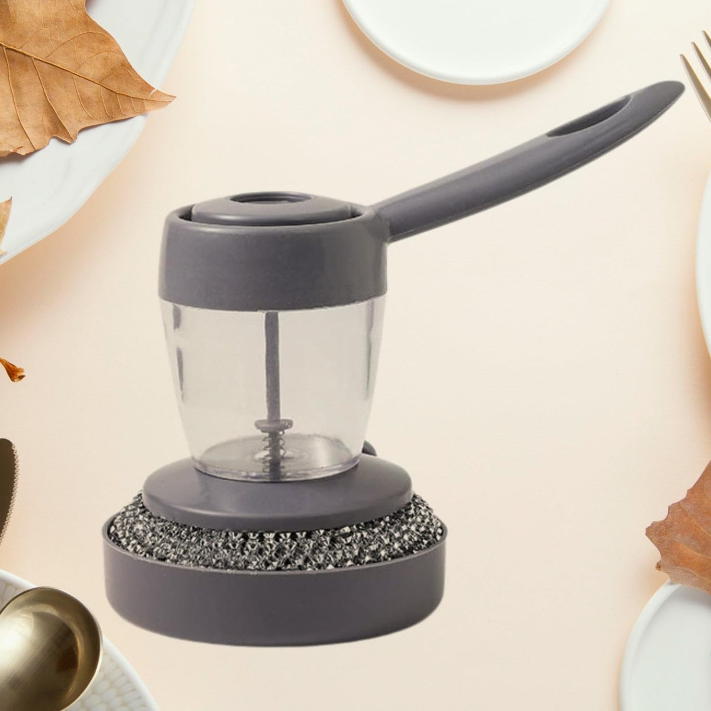 Handle Soap Dispenser with Scrub