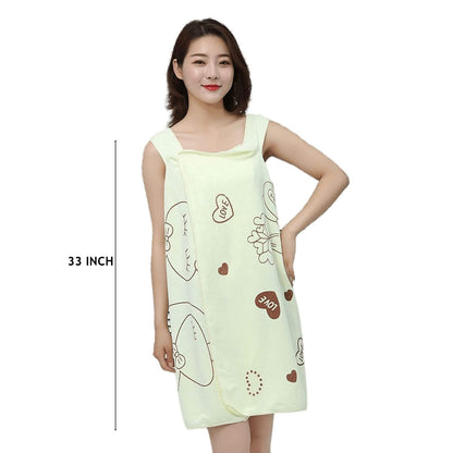 Wearable towel for ladies