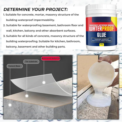 Waterproof Transparent Glue with Brush