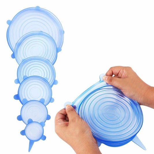 Silicon Closing Lid Set of 6