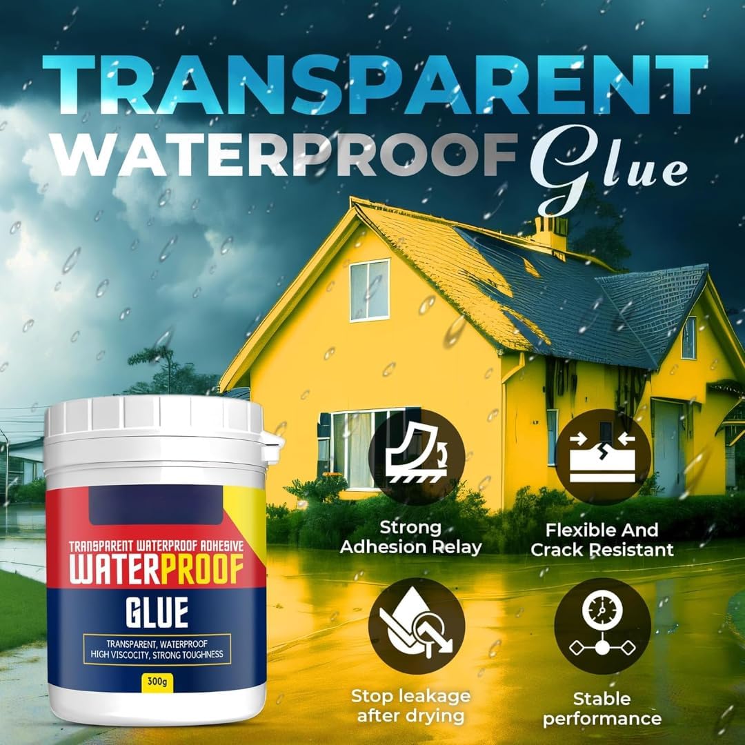 Waterproof Transparent Glue with Brush