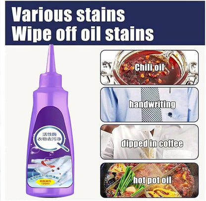 White Cloth Stain Remover Purple Bottle 2 Pcs