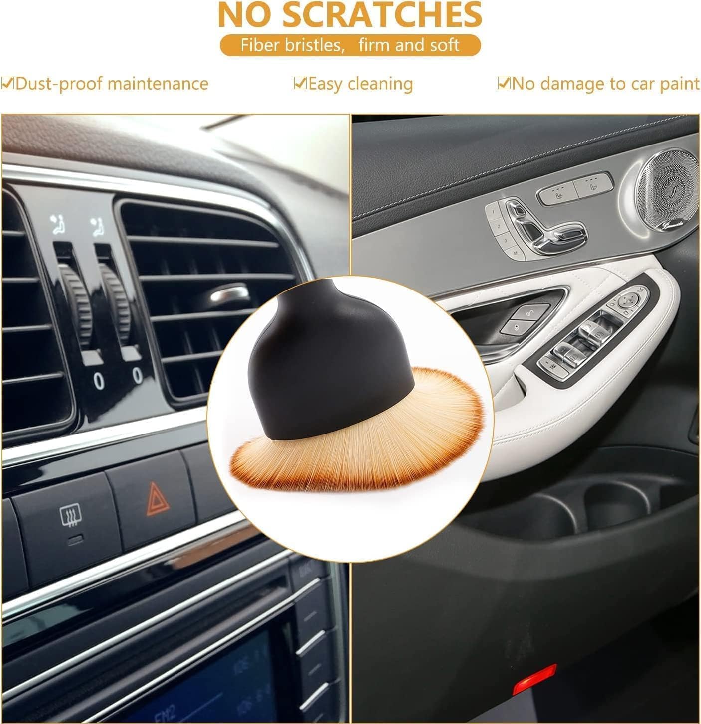 Mini Car Interior Cleaning Soft Brush - Car Cleaning Brushes Duster