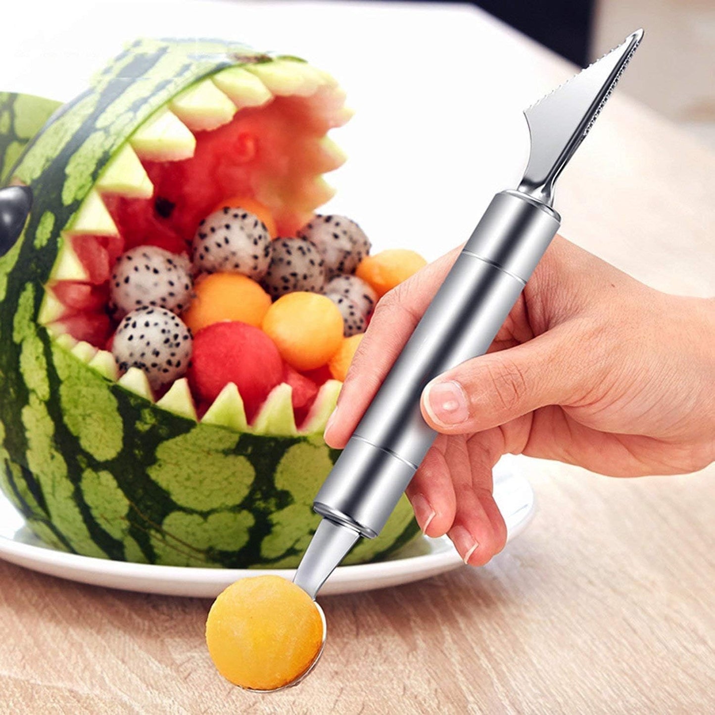Watermelon Scoop & Cutter - 2 in 1