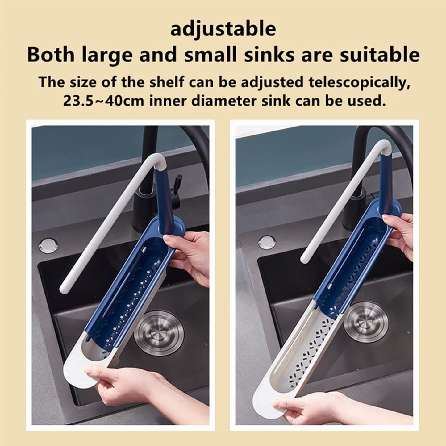Telescopic Sink Rack Storage Holder