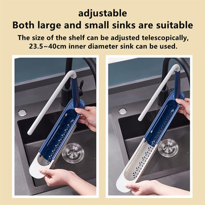 Telescopic Sink Rack Storage Holder