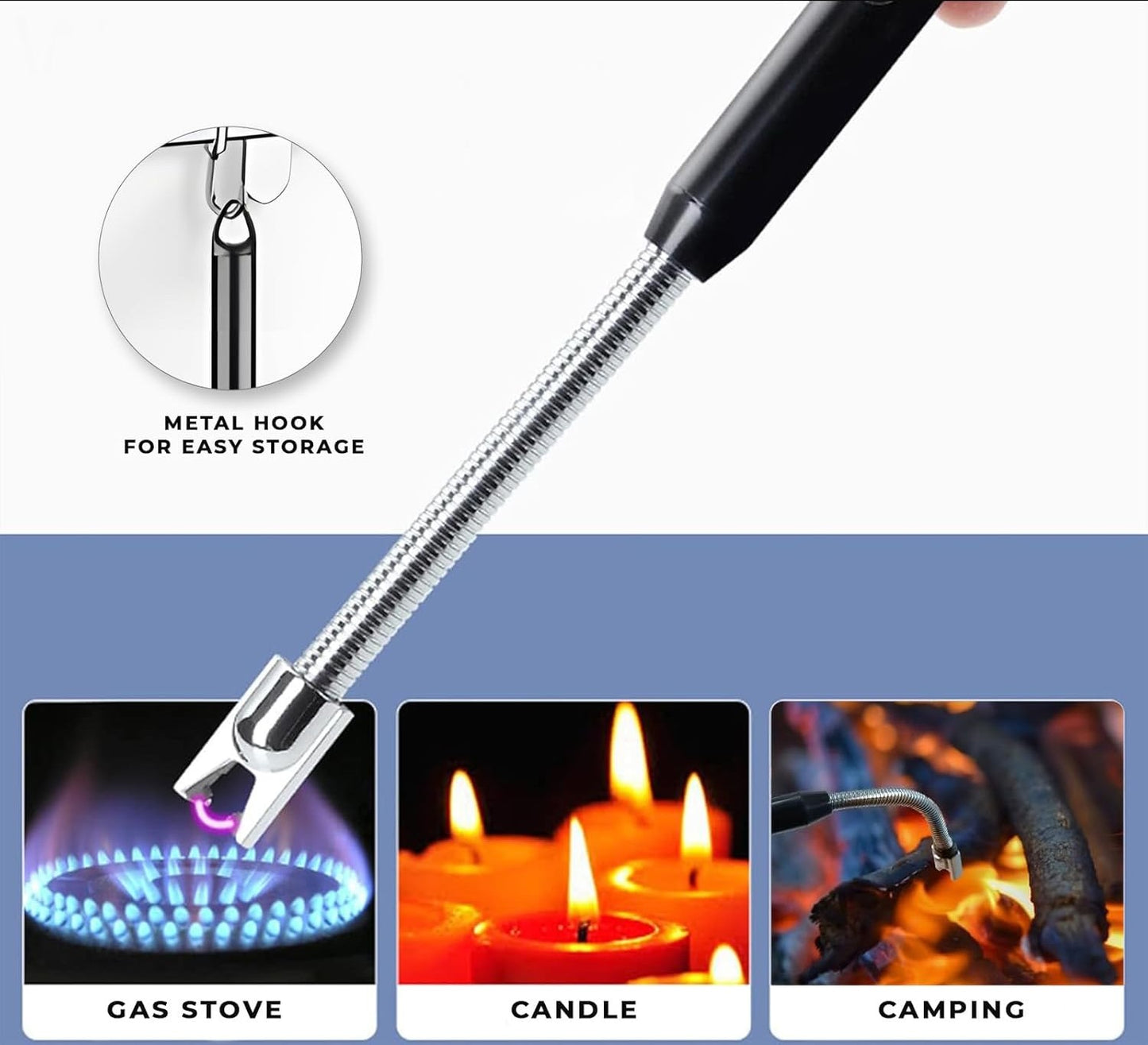 Electric rechargeable USB flameless lighter