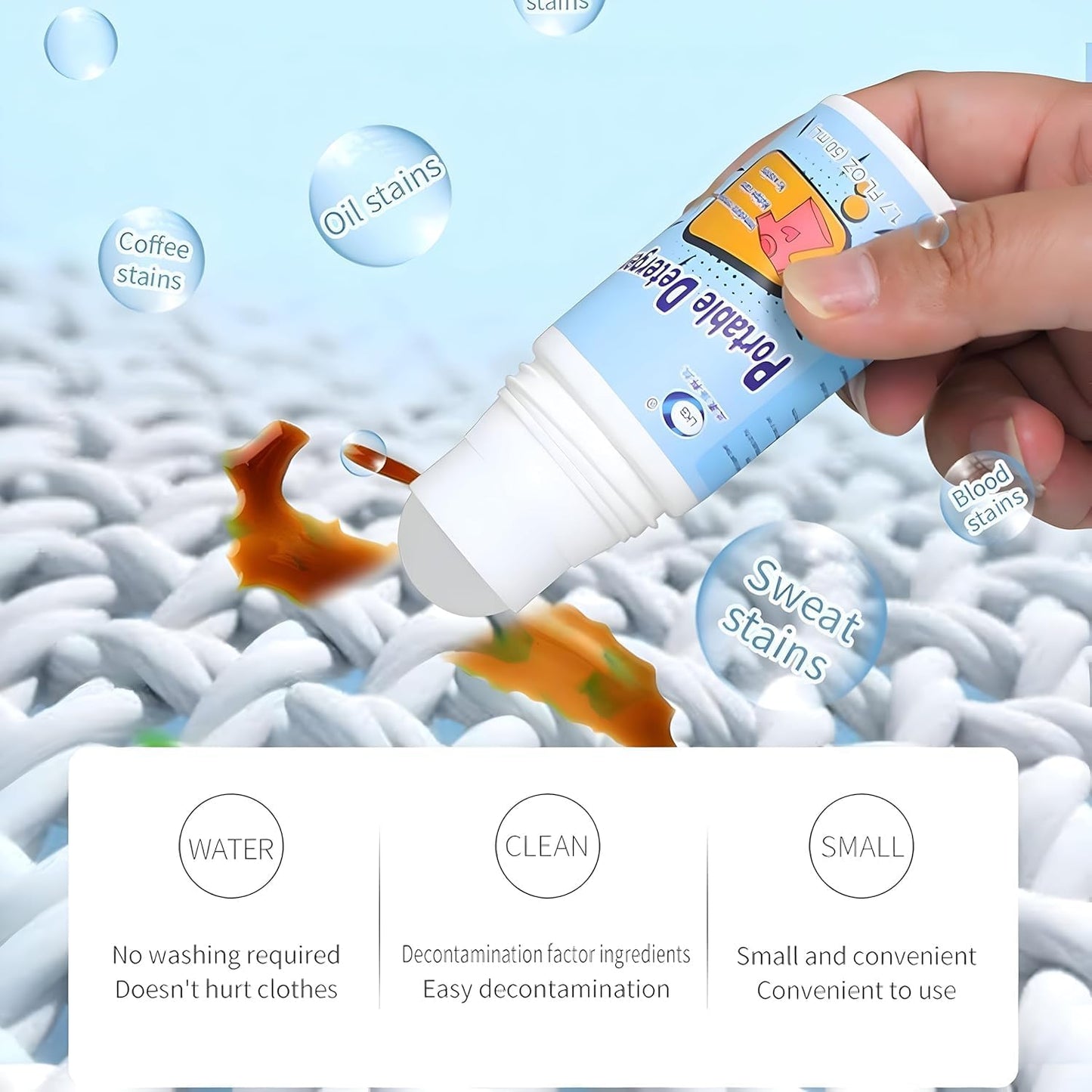 Portable Stain Removing Roller Bottle