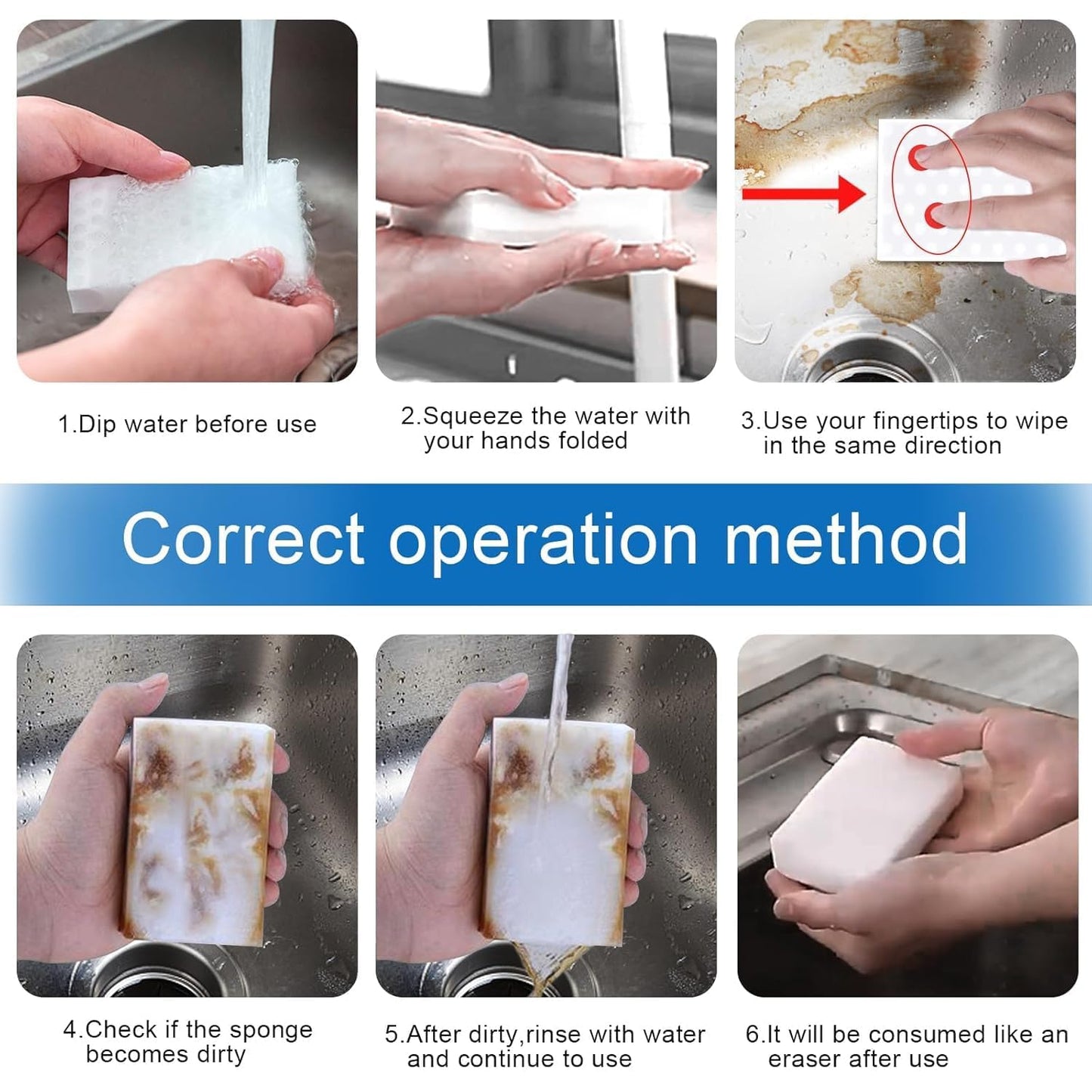 Magic Eraser Sponge 3 pcs