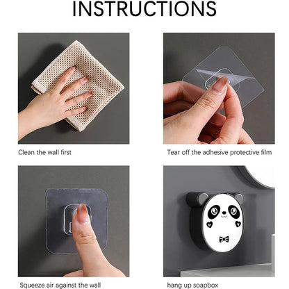 Panda soap stand box 2 pcs