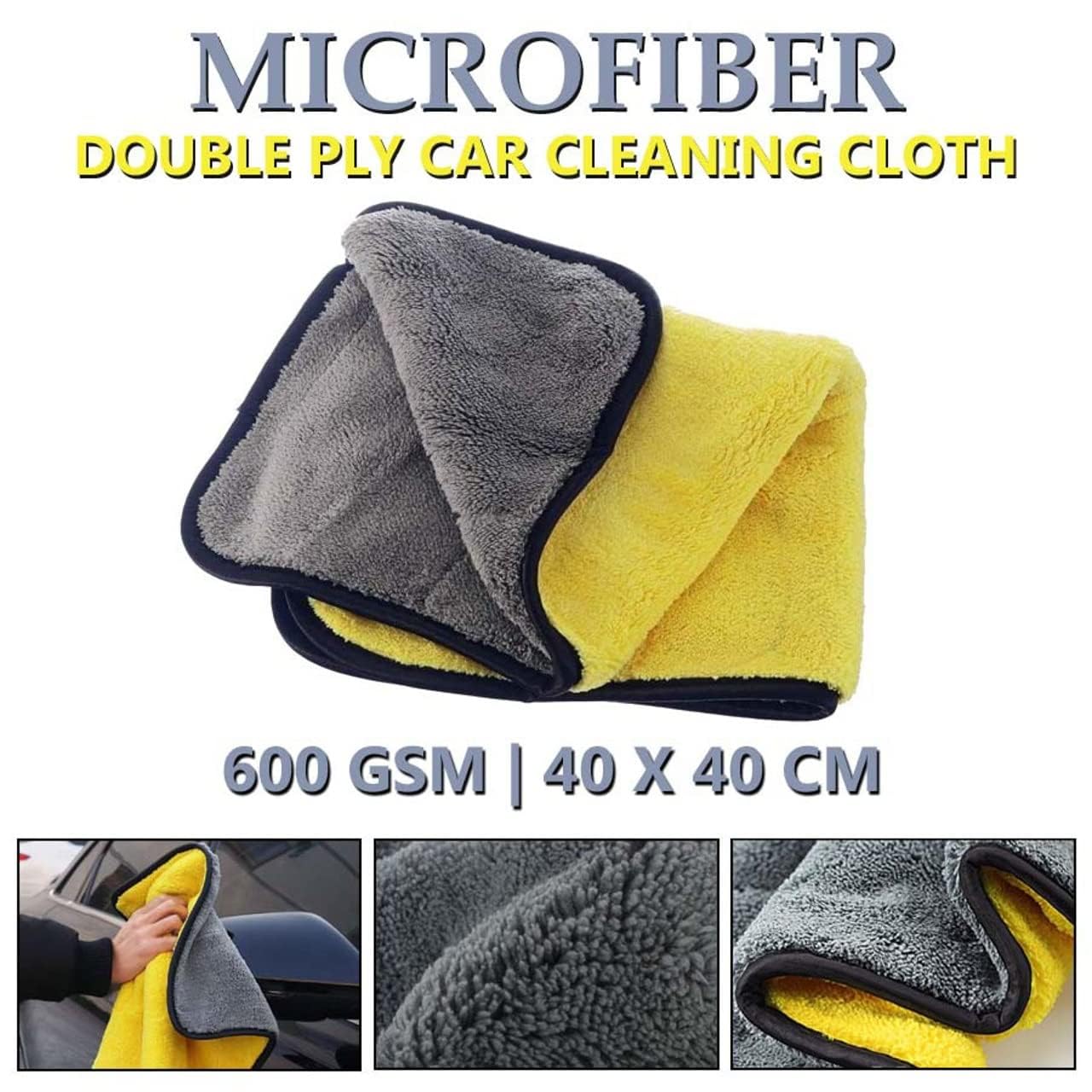 Microfiber Cleaning Cloth 40x40cm 2 pcs