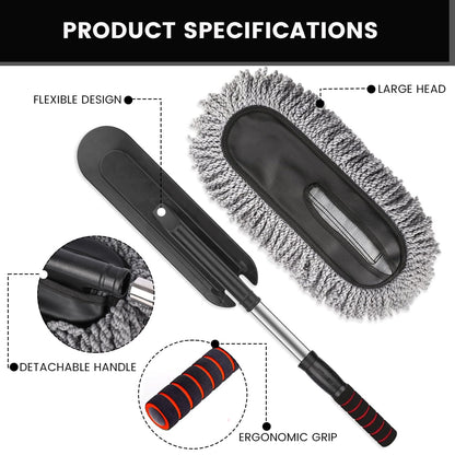 Microfiber car cleaning duster