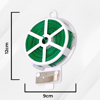 Multi Purpose Plastic Twist Tie Wire Spool With Cutter (50 meters roll)