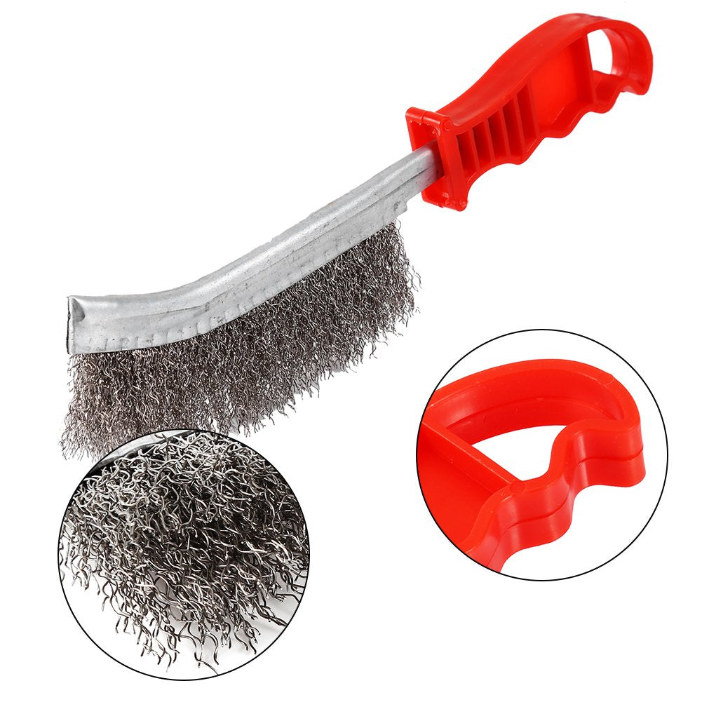 Stainless Steel Wire Hand Brush Metal Cleaner Rust Paint Removing Tool