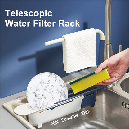 Telescopic Sink Rack Storage Holder