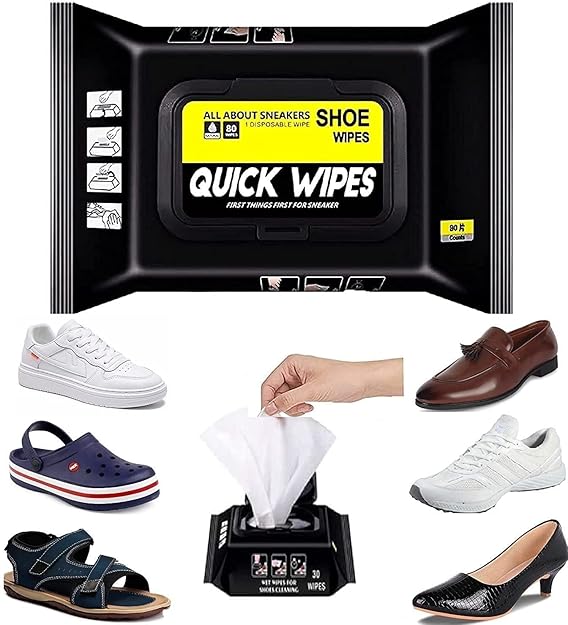 80 Pcs Shoe Wipes 1 Pack