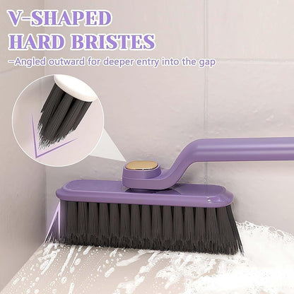 Multi functional rotatable cleaning brush with waste clip