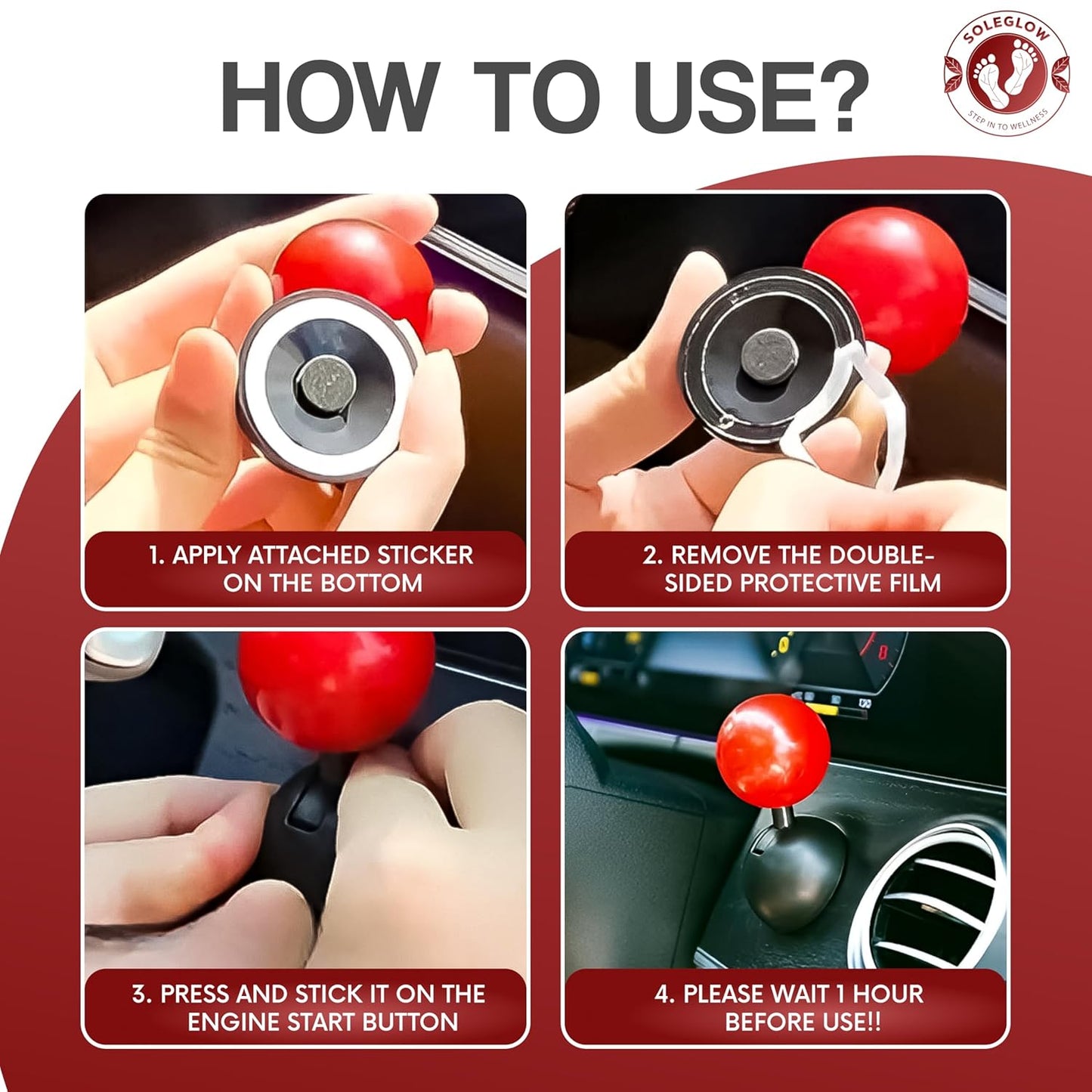 Car push to start button rocker 2 pcs