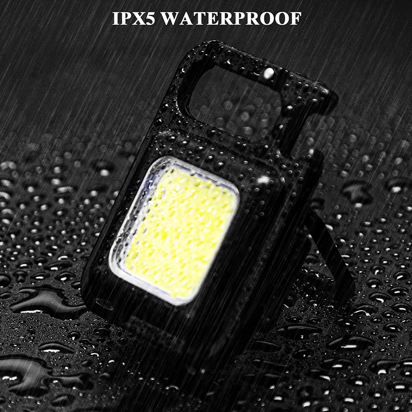 LED Chargeable Keychain Flashlight with Bottle Opener