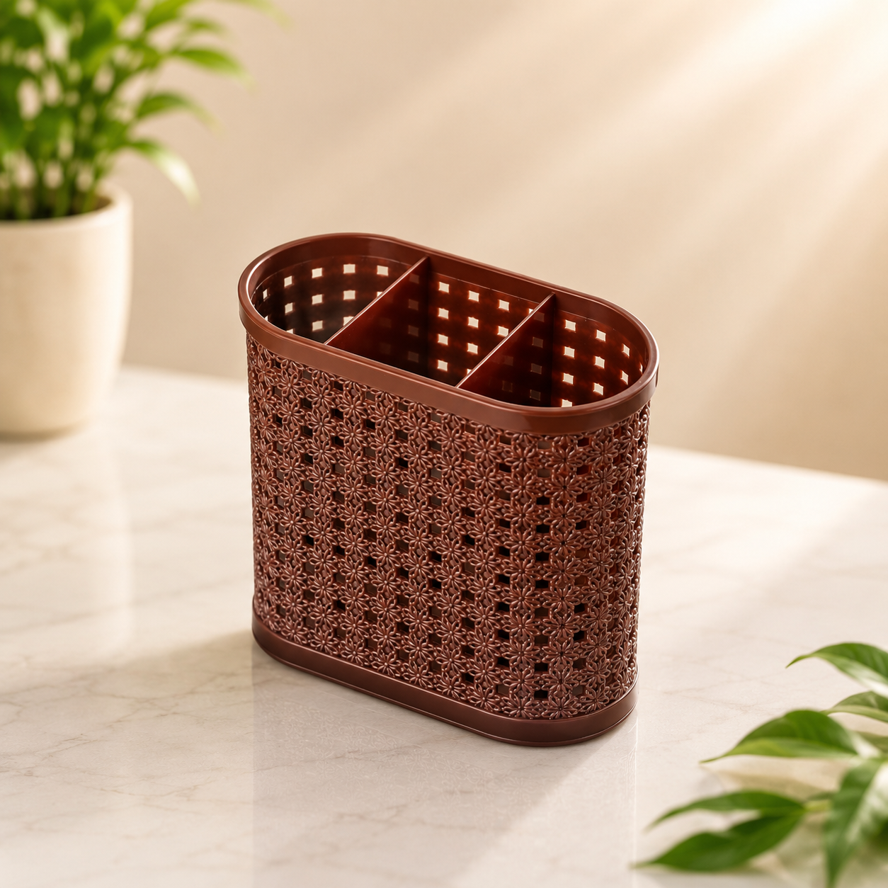 Pen Stand with 3 partition